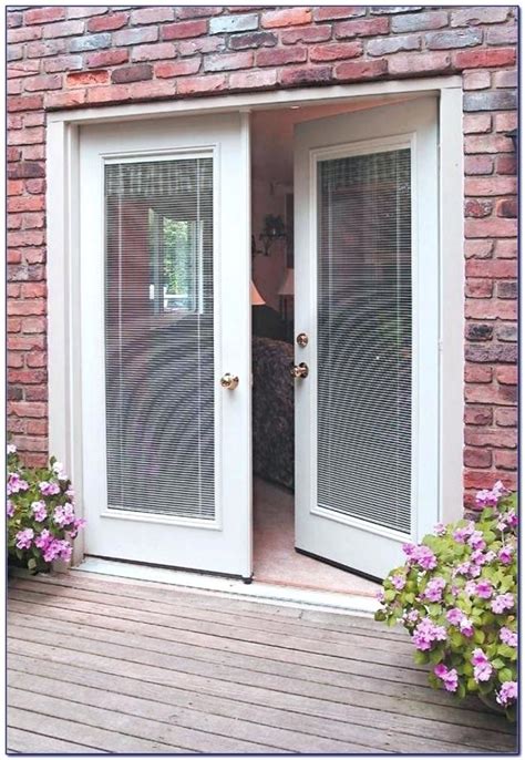 French Patio Doors Blinds Between Glass - Glass Designs