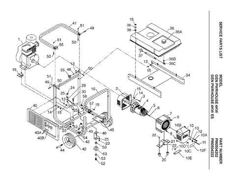 Powermate 6250 Generator Parts Manual » Wiring Core