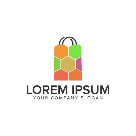 shopping bag logo design concept template. fully editable vector 613008 Vector Art at Vecteezy