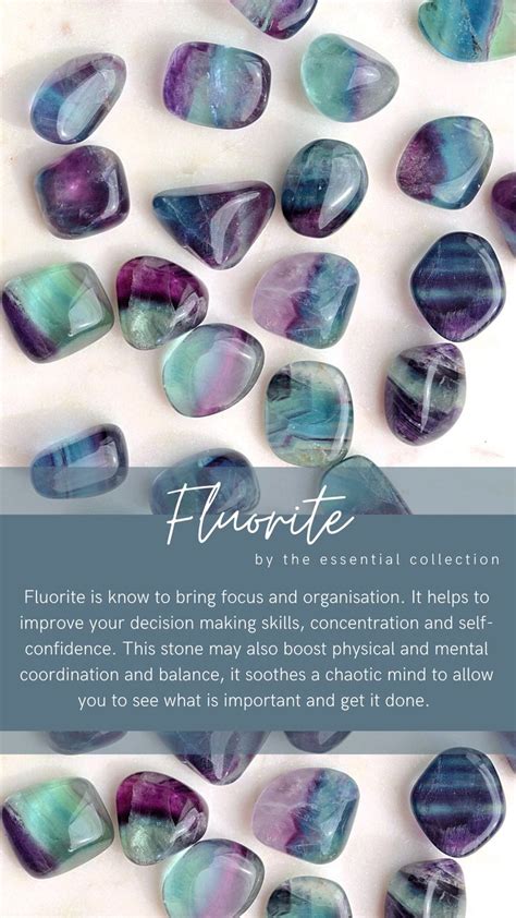 Rainbow Fluorite | Tumbles | Crystals healing properties, Crystals ...