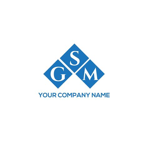 GSM letter logo design on white background. GSM creative initials letter logo concept. GSM ...