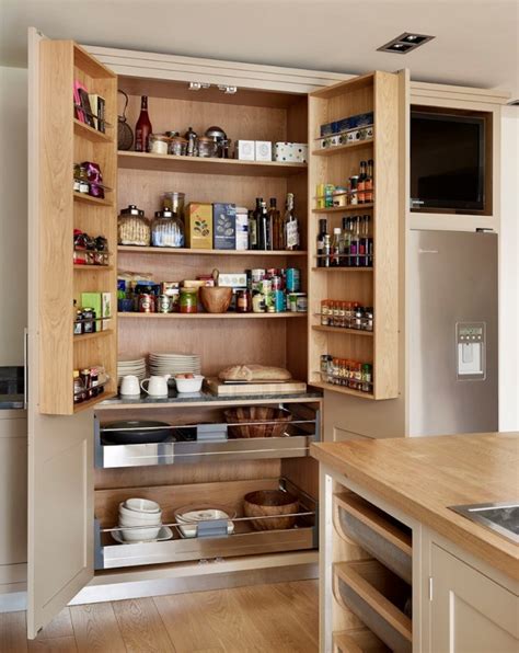 15 Handy Kitchen Pantry Designs With A Lot Of Storage Room