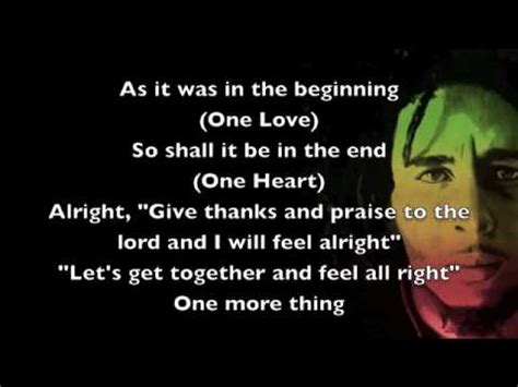 One Love Bob Marley Lyrics