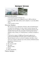 Kemper Arena.pdf - Kemper Arena General information - It was located in the U.S Kansas city - It ...