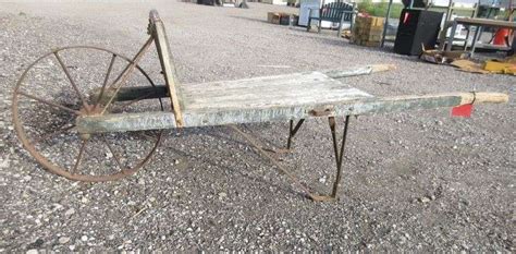 Antique Wood Wheelbarrow - Albrecht Auction Service