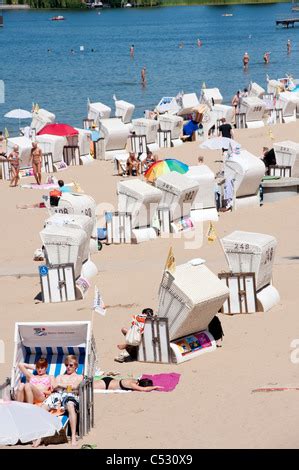 Berlin, Germany, people in Wannsee beach Stock Photo - Alamy