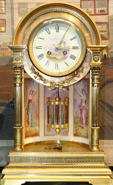 Brass Victorian Style Pendulum Clock