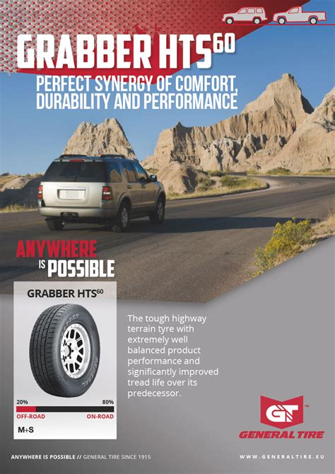 GRABBER HTS60 - The SUV summer tyre for perfect grip in wet conditions | General Tire