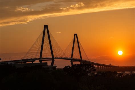 Charleston Photography, Ravenel Bridge, Sunset Photo, Charleston Photo ...