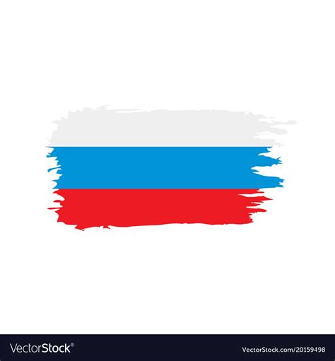 Russia flag Royalty Free Vector Image - VectorStock