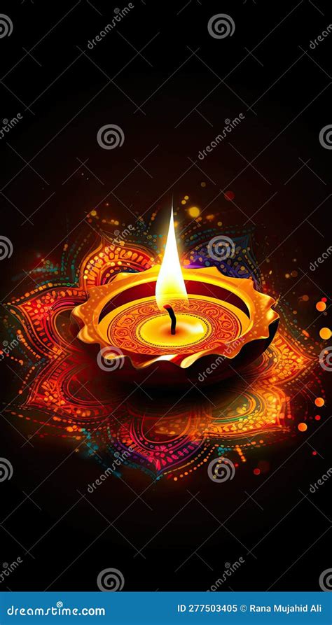 Diwali is the Festival of Lights in India Stock Illustration ...