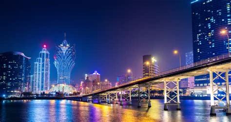 Macau city skyline at night, Stock Footage | VideoHive