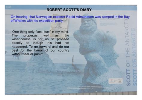 Robert F. Scott's diary