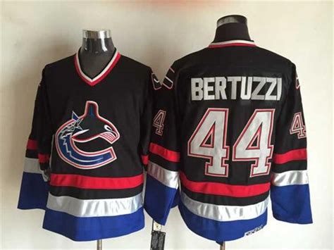 Vancouver Canucks #44 Todd Bertuzzi 2005 CCM Vintage Black Jersey ...