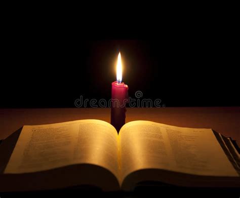 Candle and holy bible stock image. Image of dark, conceptual - 21171475