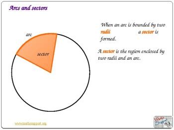 Area of a sector - degrees by Maths Support Centre | TpT