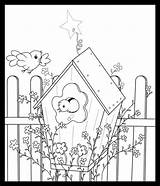 Birdhouse Coloring Pages  Free Printable sketch template
