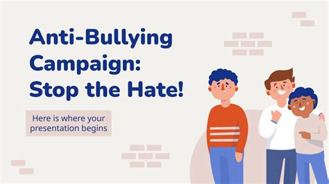 Free Google Slides and PPT Templates about bullying