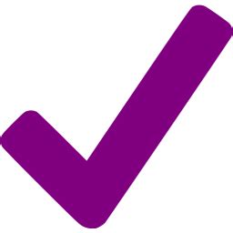 Purple checkmark icon - Free purple check mark icons