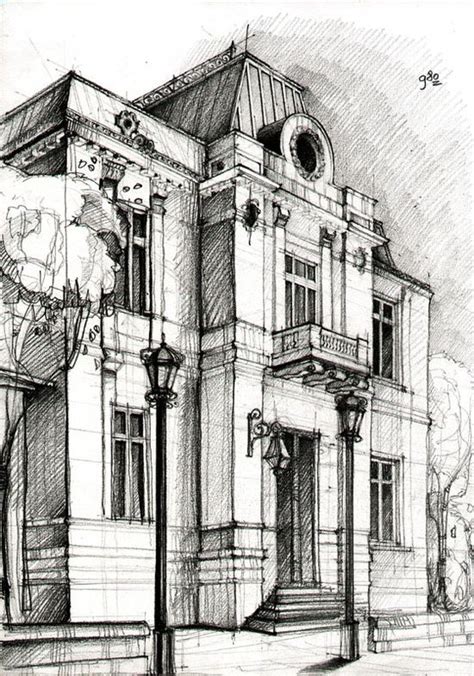 building Art Drawing Sketches - Paul Dieudonne