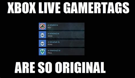 Xbox Live Gamertags