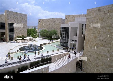 The stunning Richard Meier-designed J. Paul Getty Museum, Getty Center, Los Angeles, California ...