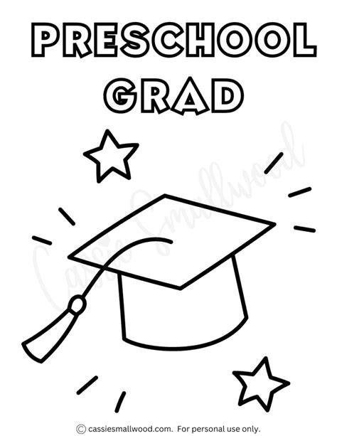 Coloring Pages For Kindergarten Graduation