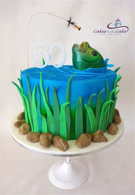 21+ Brilliant Image of Fishing Birthday Cake - davemelillo.com | Fish cake birthday, Fish cake ...