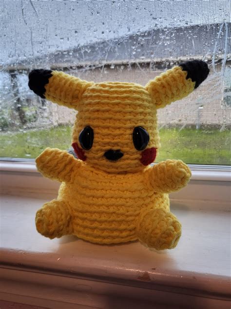 crochet pikachu:) : r/Amigurumi