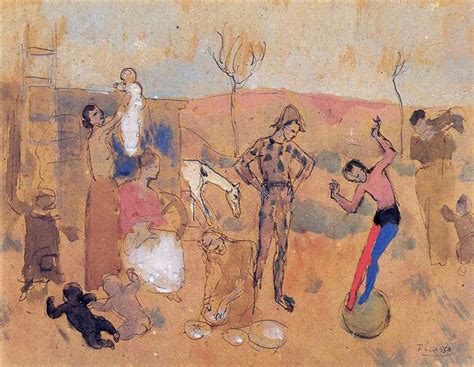 Family of jugglers, 1905 - Pablo Picasso - WikiArt.org