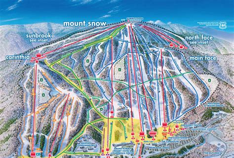 Mount Snow, VT Trail Map/Webcams