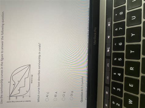 Solved Use the survivorship curve in the figure to answer | Chegg.com