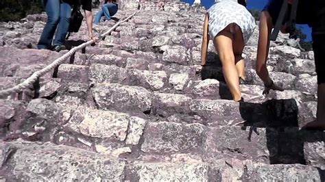 climbing Mexico Mayan COBA ruin ! - YouTube