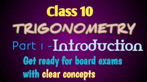 Trigonometry Class 10 | Trigonometry Ratios | Introduction of trigonometry - YouTube