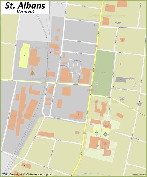 St. Albans Map | Vermont, U.S. | Maps of St. Albans