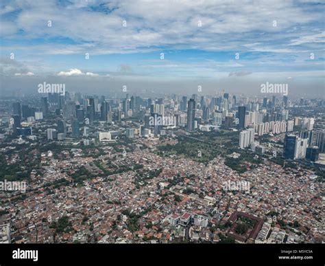 Jakarta, Indonesia, drone photograph Stock Photo - Alamy