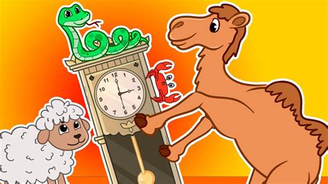 Hickory Dickory Dock (Snake, Tiger, Camel) | Nursery Rhymes - YouTube