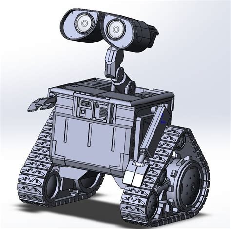 Walle 3D print model wall - e robot 3D model 3D printable | CGTrader