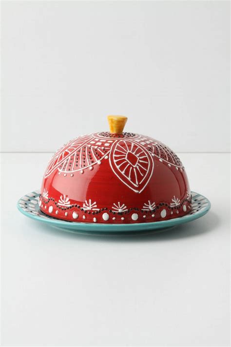 red butterdish | Butter Dishes | Pinterest