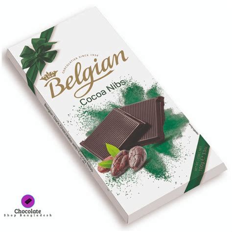 Belgian Cocoa Nibs Chocolate Bar 100g In BD At Best Price