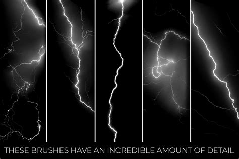 20 Photoshop Lightning Brushes - Design Cuts