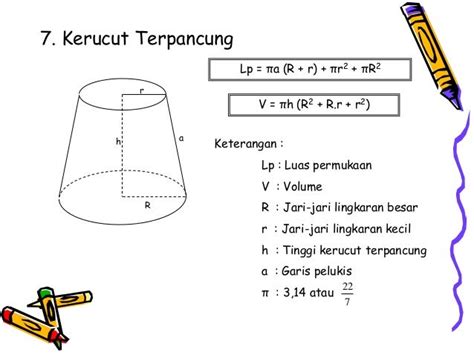 Yuk Mojok!: Contoh Soal Volume Kerucut Terpancung