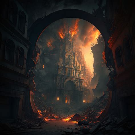 ArtStation - Burning cities