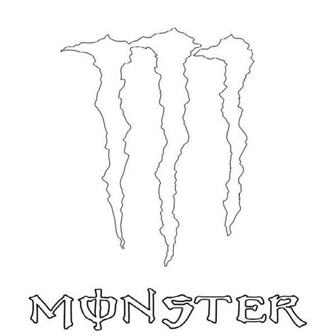 Monster Energy Logo Pages Coloring Pages