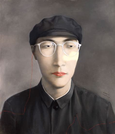 Zhang Xiaogang (b.1958), 'Portrait with Grey Backgrounf', 1994, oil on ...