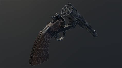 ArtStation - GameReady Schofield Revolver Rigged | Game Assets