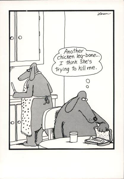 The Far Side: Another Chicken Leg-Bone Gary Larson Postcard