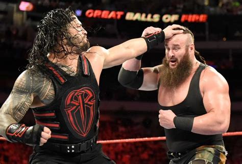 Fight Between Braun Strowman And Roman Reigns - Roman Reigns Vs Braun ...