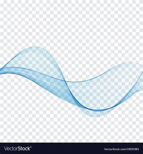 Abstract wave design element blue Royalty Free Vector Image