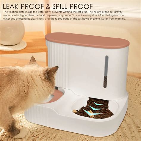 Automatic Gravity Cat Feeder With 2.8l Capacity Bpa Free Food Grade ...